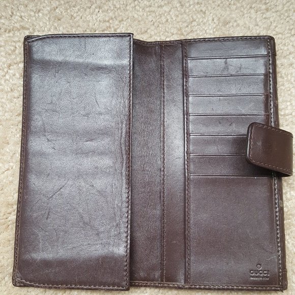 Vintage Gucci  Wallet Heart Crest shima line - Picture 8 of 16